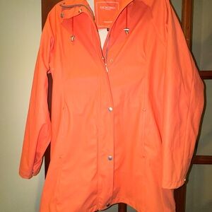 Ilse Jacobsen Vibrant Orange Trench Coat